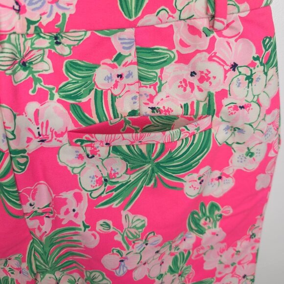 Lilly Pulitzer Gretchen High Rise Short Roxie Pink Worth A Look Size 4 - Picture 11 of 15